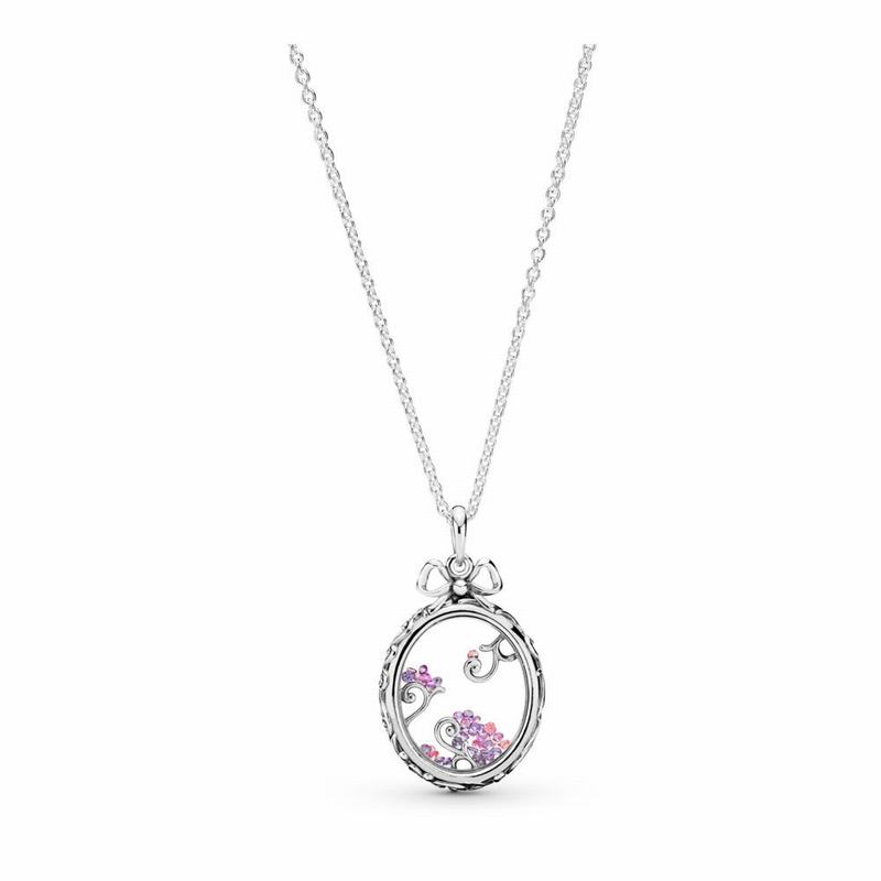 Pandora Australia Locket of Dazzle Necklace - Sterling Silver | PFLMKQ483